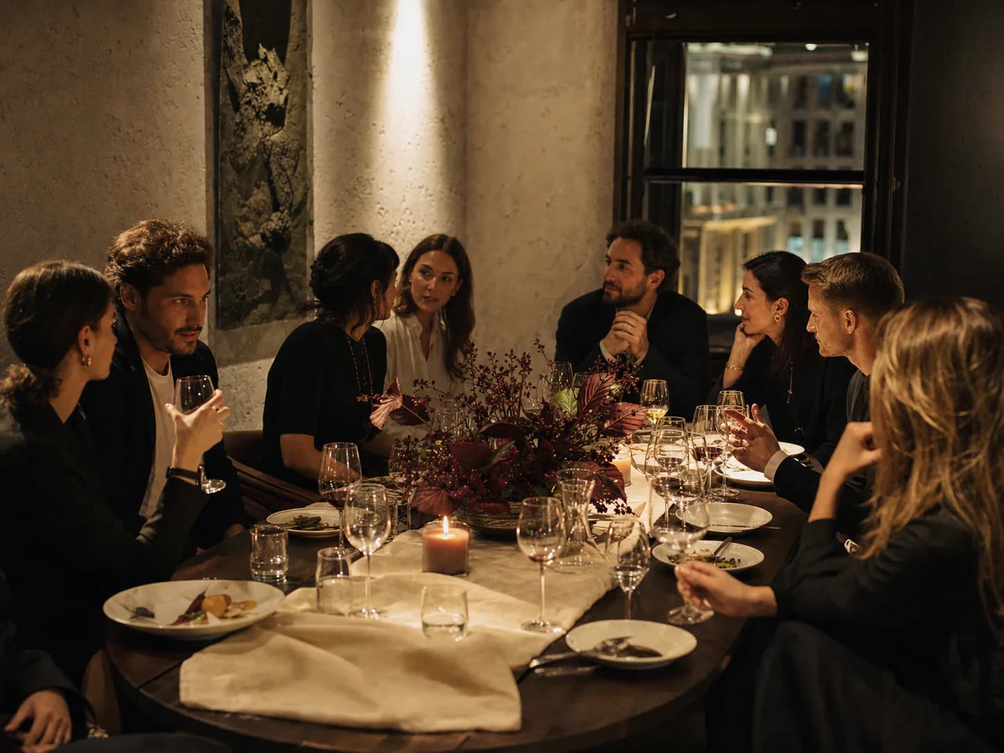 Private salon dinner for creators and brands